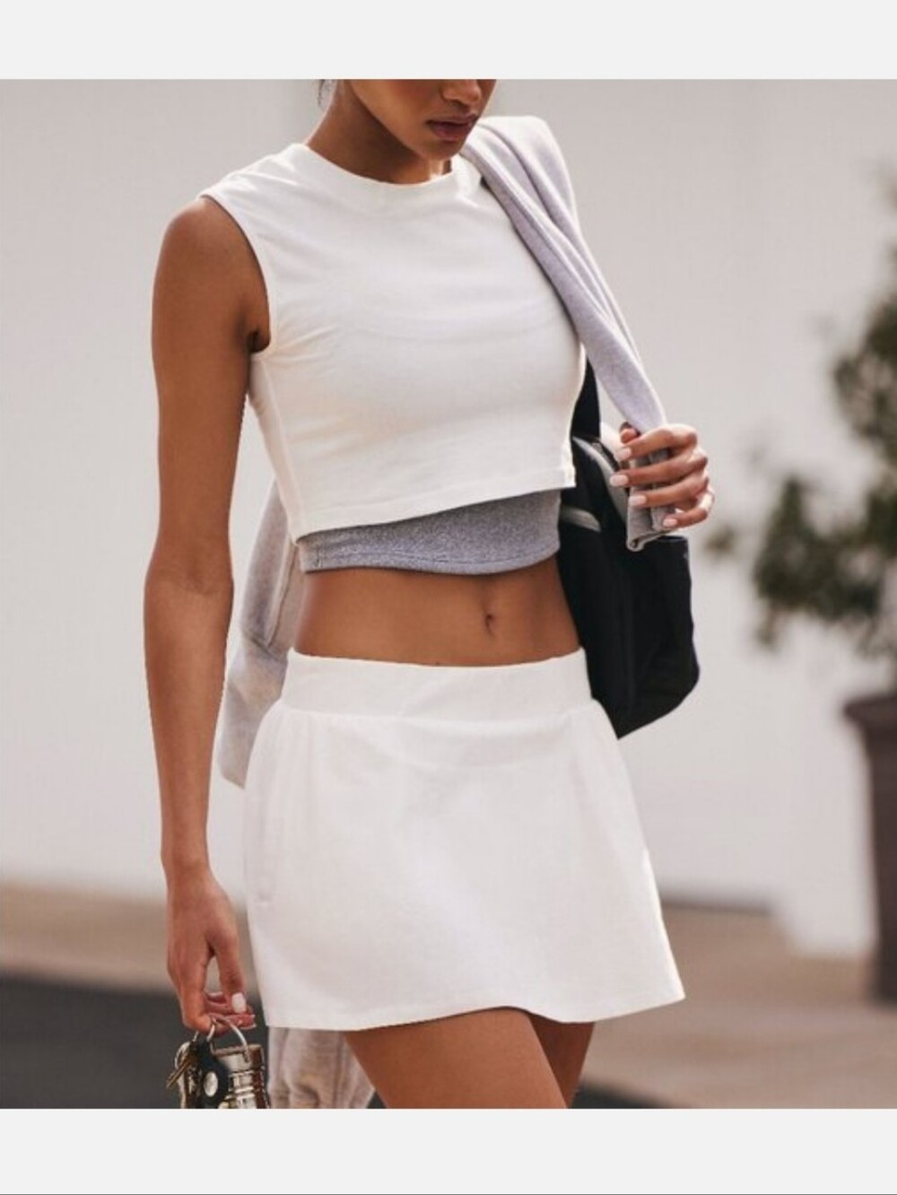 FP Movement by Free People Hot Shot Skort Set In White•Size M•NWT!